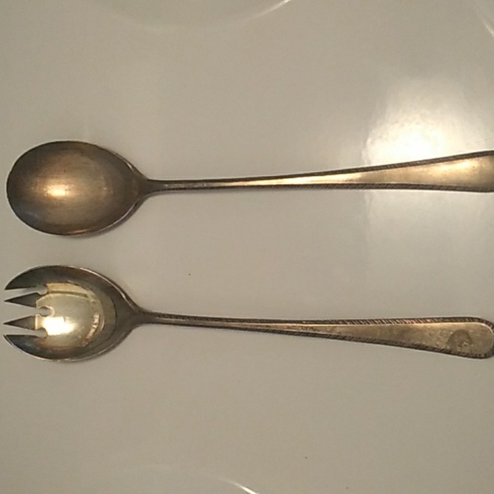 F.B. Rogers Silver Italy Salad Set